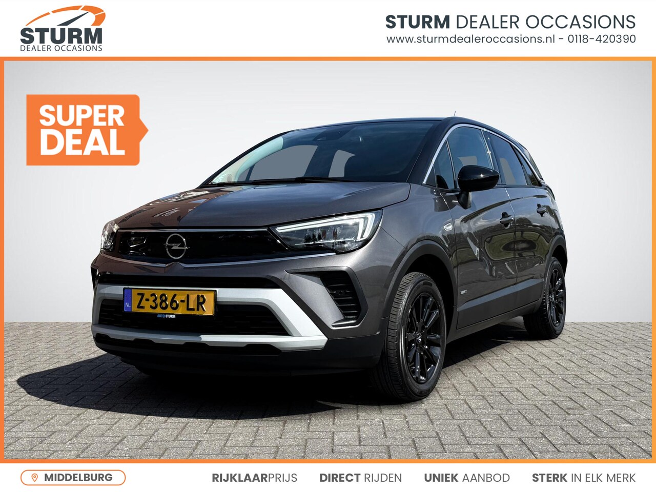 Opel Crossland - 1.2 Turbo Level 3 | Parkeersensors V+A | Verwarmde stoelen | Camera | Afwijkende dakleur | - AutoWereld.nl