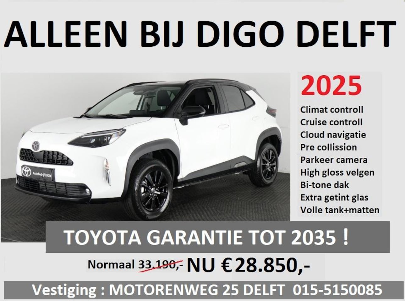 Toyota Yaris Cross - 1.5 Hybrid 115 ACTIVE BI-TONE LIMITED 2025 | NIEUW UIT VOORRAAD LEVERBAAR | 10 JAAR GARANT - AutoWereld.nl