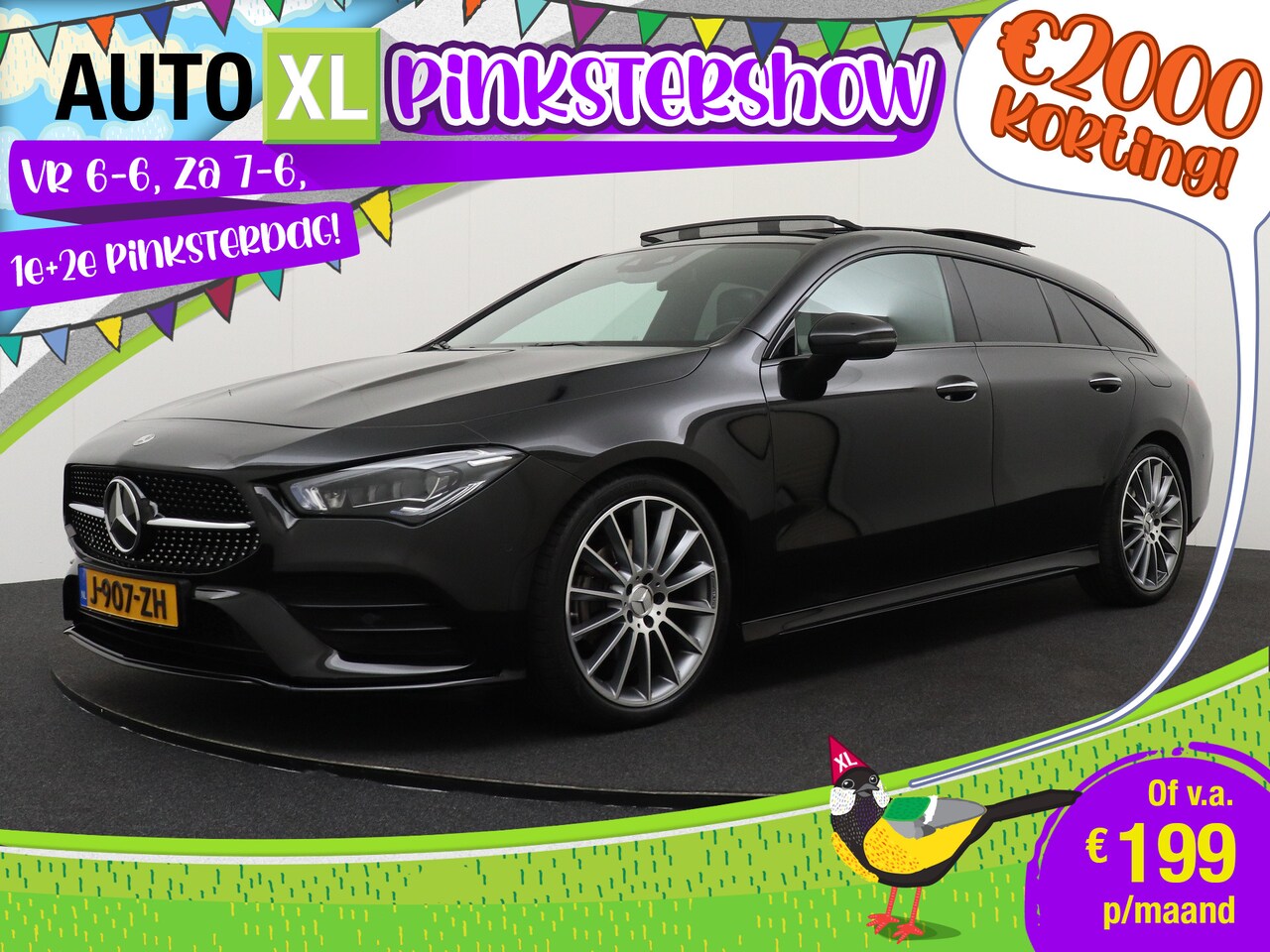 Mercedes-Benz CLA-klasse Shooting Brake - 180 Aut. AMG Pano-dak Memory Camera 2 - AutoWereld.nl