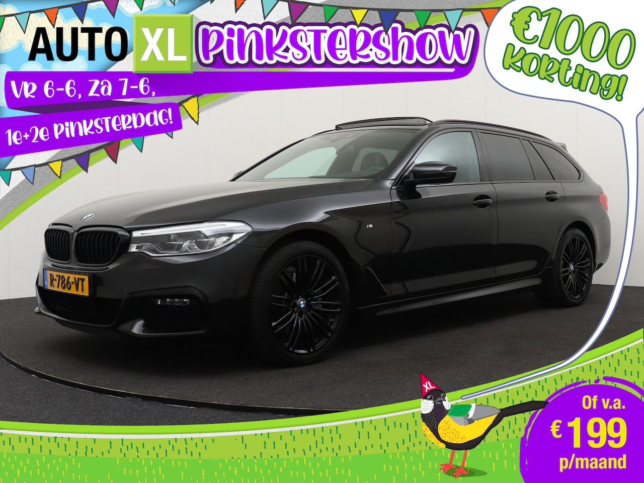 BMW 5-serie Touring - 520i M-Sport Pano-dak Digi. Dash Harman-Kardon Trekhaak - AutoWereld.nl