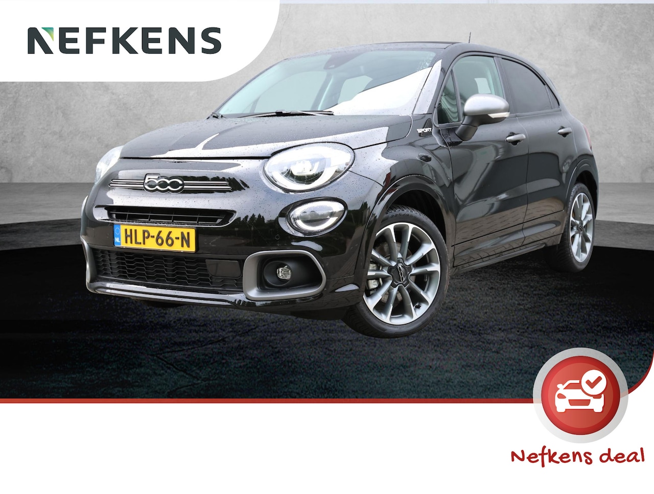 Fiat 500 X - 1.5 130pk Automaat Hybrid Sport Cabrio | Leder | Navigatie | Camera | Stoelverwarming - AutoWereld.nl