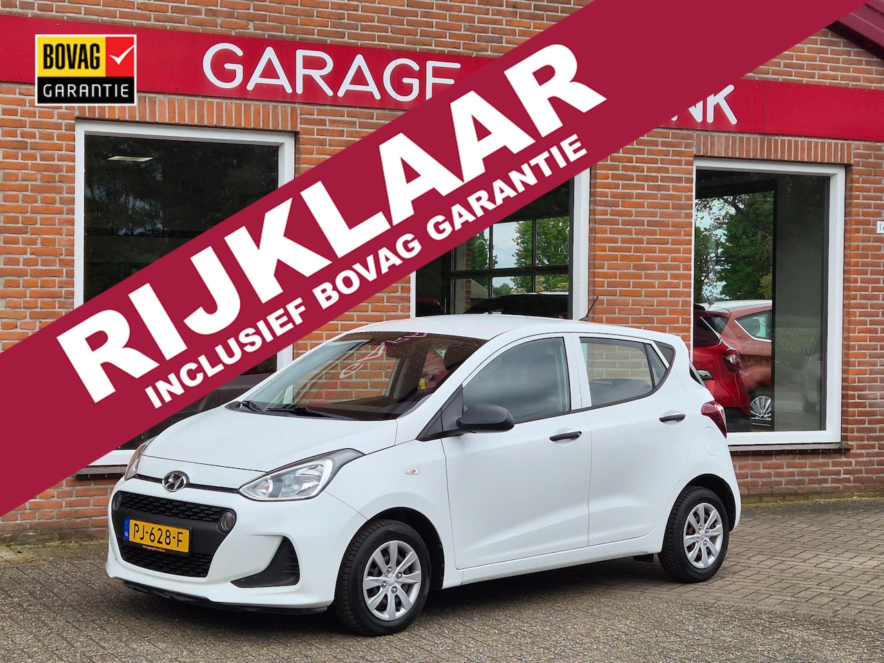 Hyundai i10 - 1.0i i-Motion Comfort 67PK 5drs airco, elektr.ramen, radio/cd RIJKLAAR - AutoWereld.nl