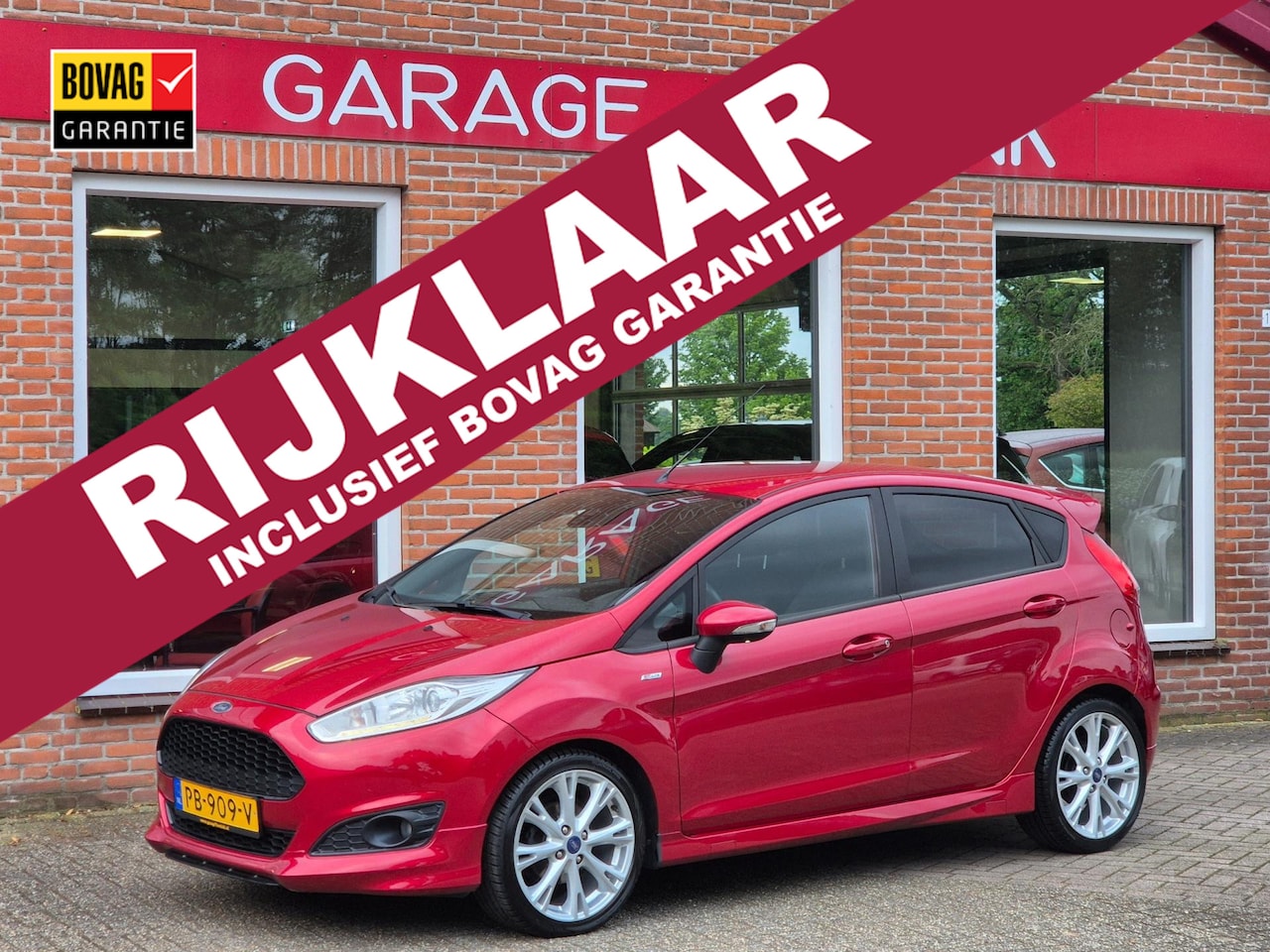 Ford Fiesta - 1.0 EcoBoost ST Line 101PK 5drs clima, cruise, navi, lmv, bluetooth RIJKLAAR - AutoWereld.nl