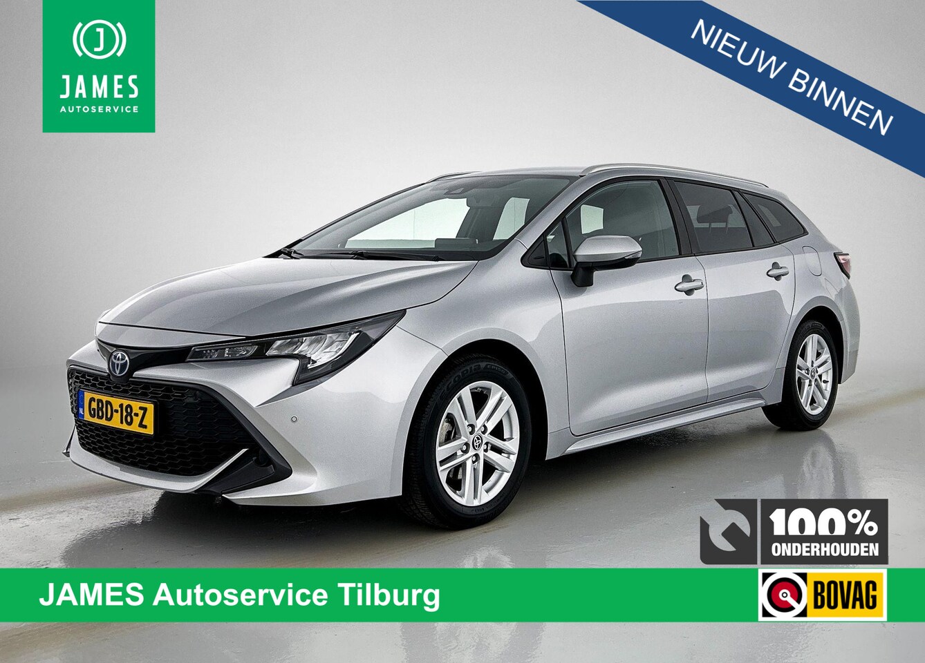 Toyota Corolla Touring Sports - 1.8 Hybrid Active CAMERA EL-ACHTERKLEP CARPLAY HEAD-UP - AutoWereld.nl