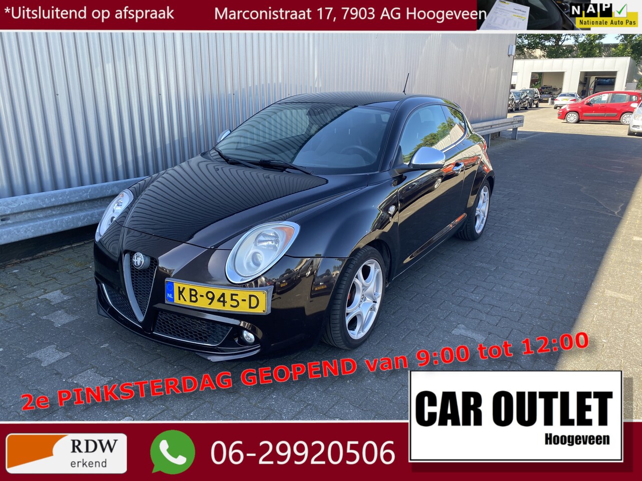 Alfa Romeo MiTo - 1.4 T Progression Leer, Clima, CC, Bluetooth, LM, nw. APK – Inruil Mogelijk – - AutoWereld.nl
