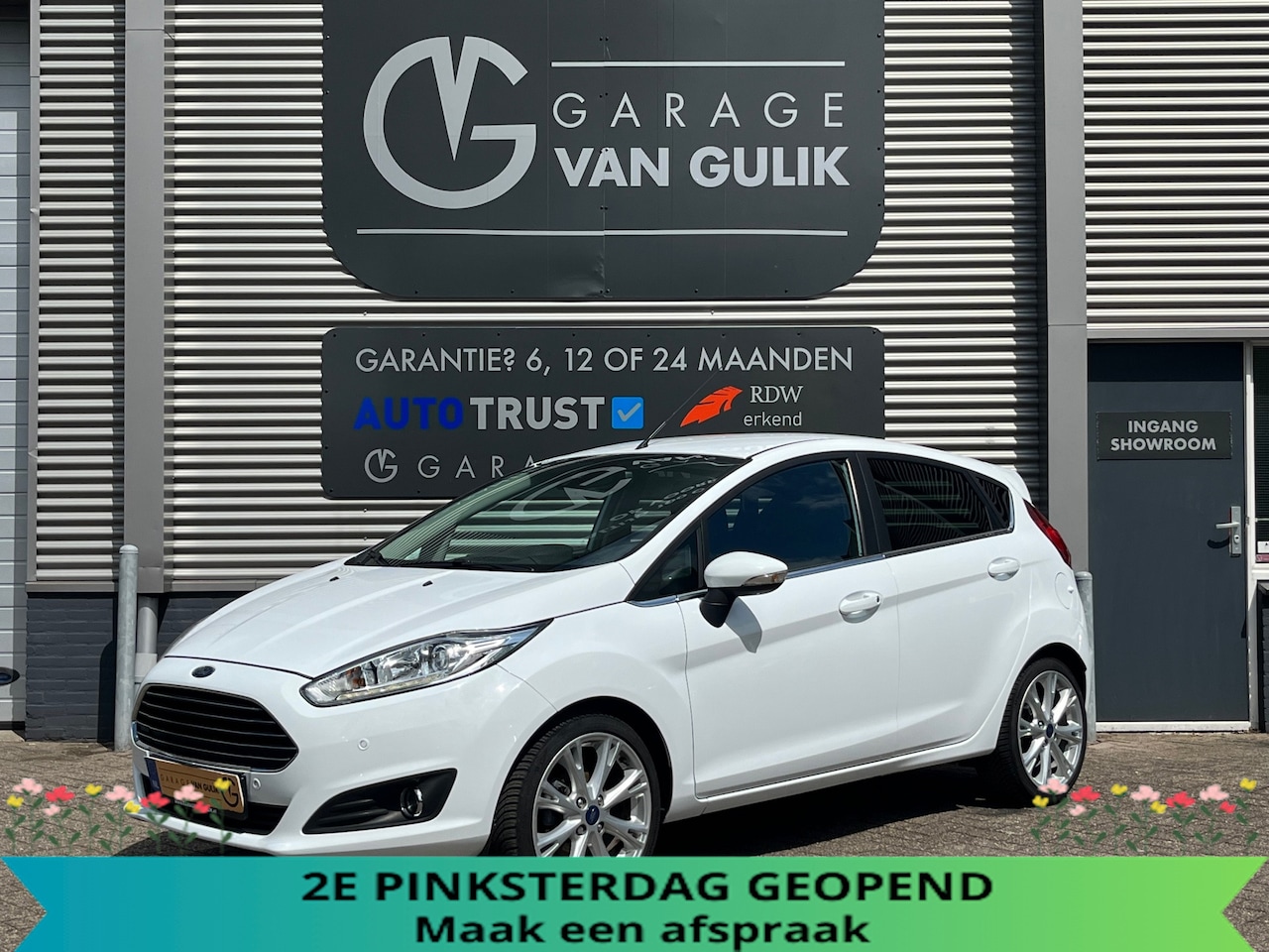 Ford Fiesta - 1.0 EcoBoost 101PK Automaat,Navi,Clima,Isofix,Stoelverw,Bluetooth,Lmv,Usb,ElektrRamen+Spie - AutoWereld.nl