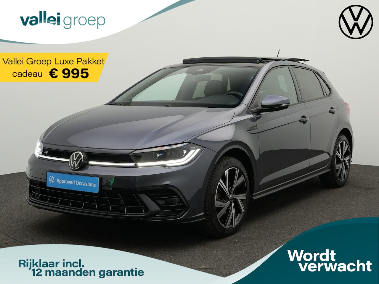 Volkswagen Polo - 1.0 TSI 110 pk DSG R-Line Business | Panoramadak | IQ Light | Stoelverwarming | Parkeersen - AutoWereld.nl