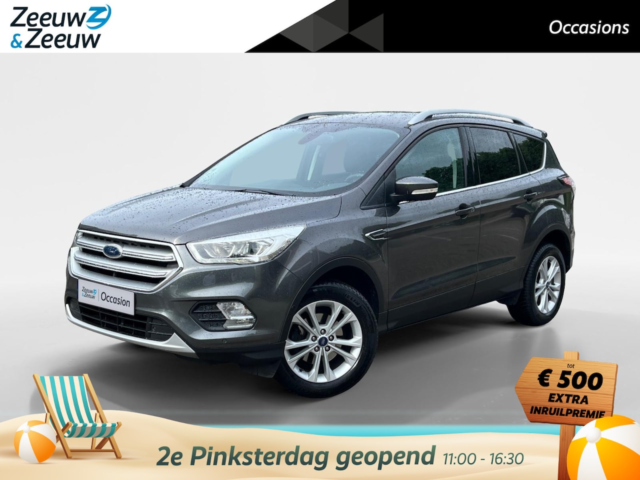 Ford Kuga - 1.5 EcoBoost Titanium | Trekhaak | Navigatie | Privacy Glass | Parkeersensoren | Voorruitv - AutoWereld.nl