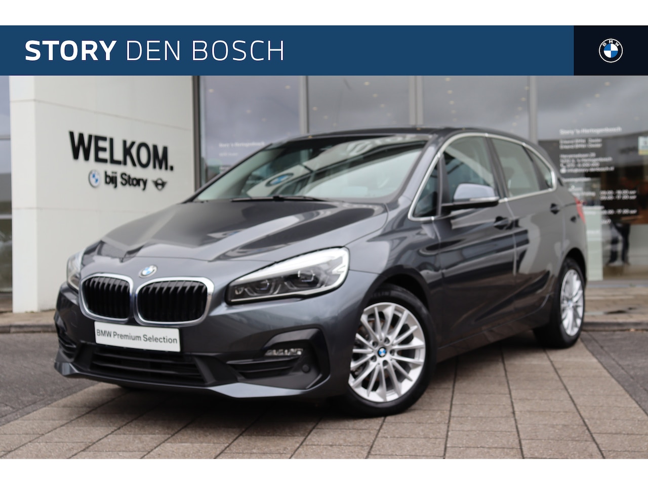 BMW 2-serie Active Tourer - Sport Line Automaat Head Up Display / DAB / Trekhaak / Stoelverwarming / Achteruitrijcamer - AutoWereld.nl