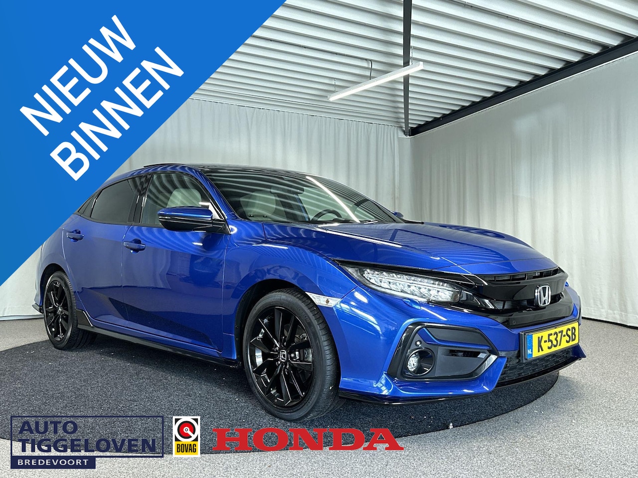 Honda Civic - 1.5 i-VTEC Sport Plus 182PK | Leder | Pano - AutoWereld.nl