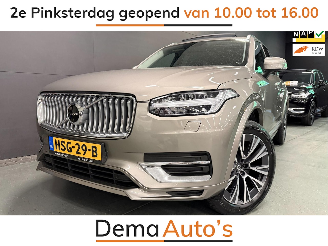 Volvo XC90 - 2.0 T8 Recharge AWD Inscription Expression PANO/LEDER/DAB/LED/H-KARDON/7ZITS/// - AutoWereld.nl
