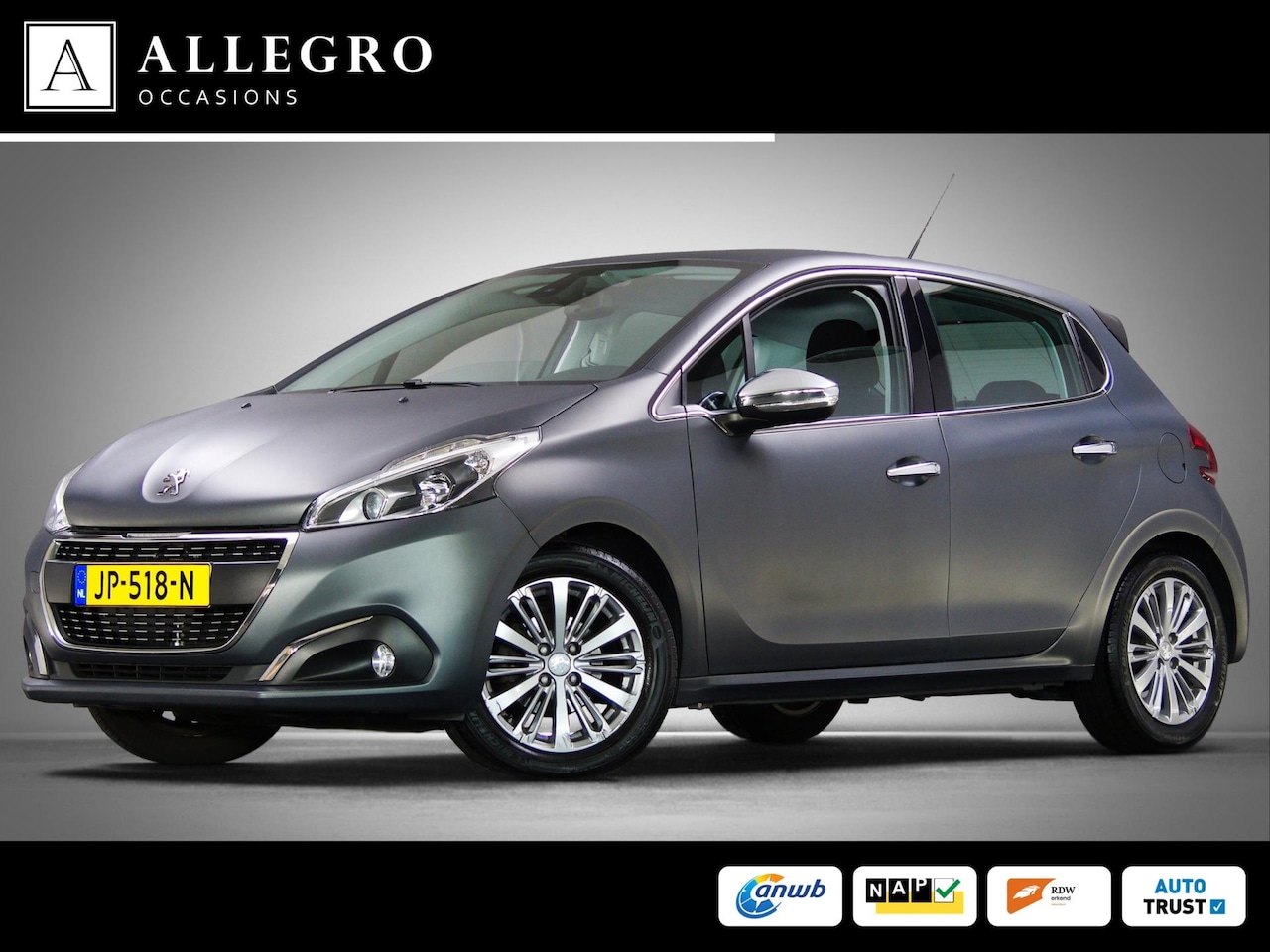 Peugeot 208 - 1.2 PureTech Allure (MATGRIJS, APPLE CARPLAY / ANDROID AUTO, NAVIGATIESYSTEEM, CRUISE CONT - AutoWereld.nl