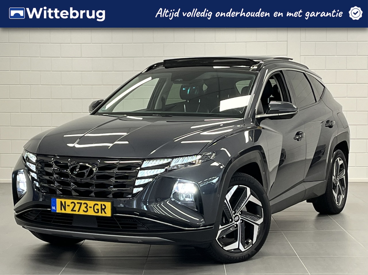 Hyundai Tucson - 1.6 T-GDI HEV Premium Sky PANORAMADAK | LEDER | FULL LED | 19 INCH | DEALER ONDERHOUDEN! - AutoWereld.nl