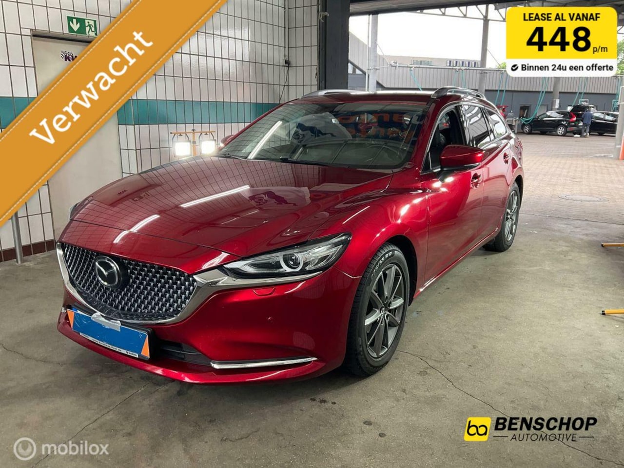 Mazda 6 Sportbreak - 2.5 SkyActiv-G 194 Luxury Navi Bose 360 Camera Leer LED Carplay - AutoWereld.nl