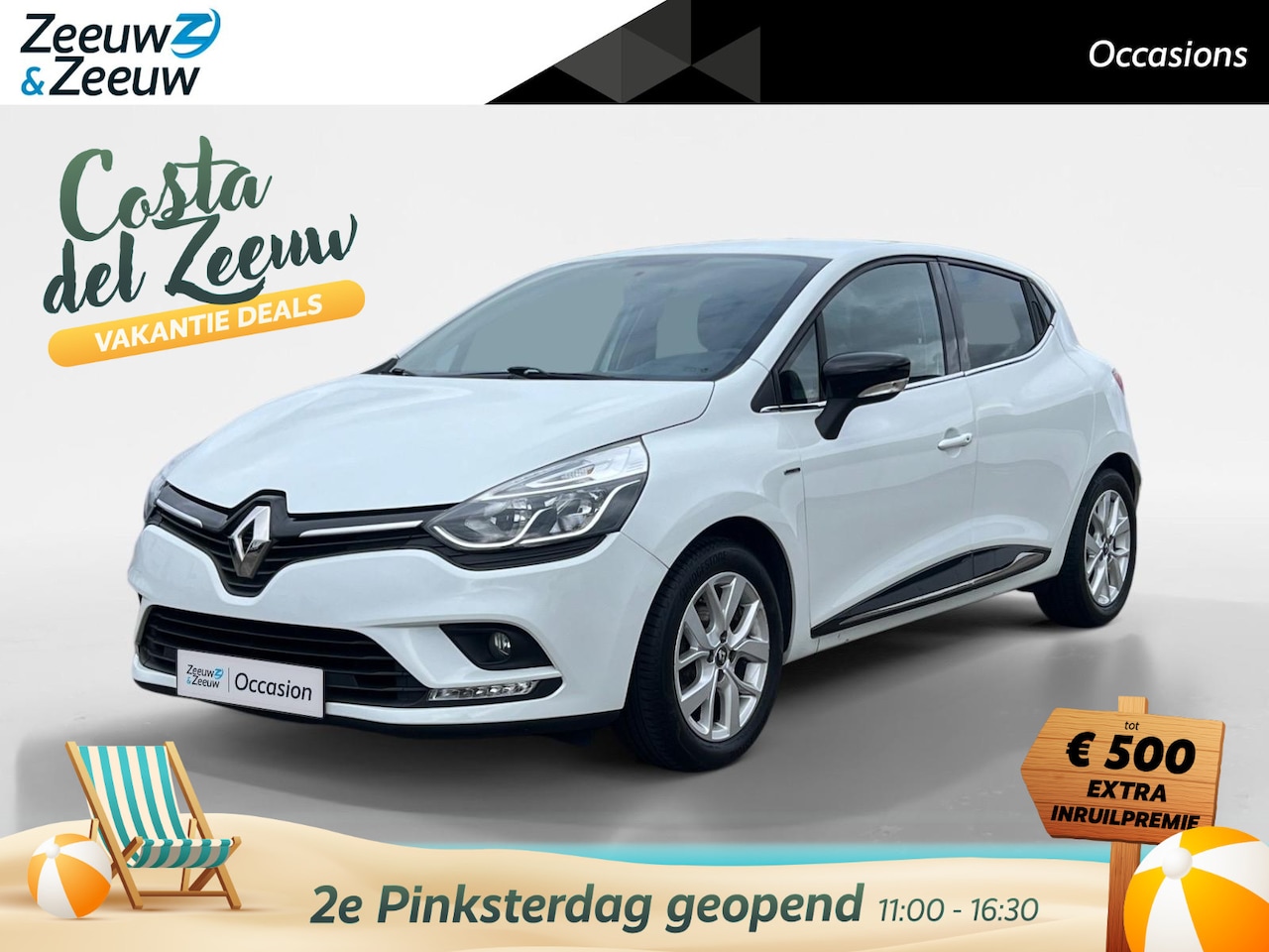 Renault Clio - 90PK TCe Limited | Airco | Cruise Control | Camera | Keyless Entry | Lichtmetalen Velgen | - AutoWereld.nl