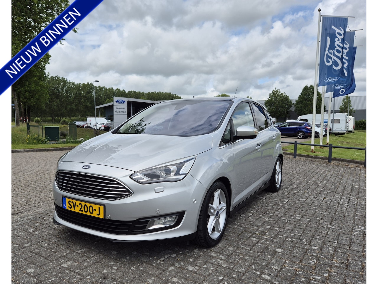 Ford C-Max - 1.5 Titanium Panodak Xenon Winter-Pack Parkassist Elek.klep 17i Navi nieuwstaat - AutoWereld.nl