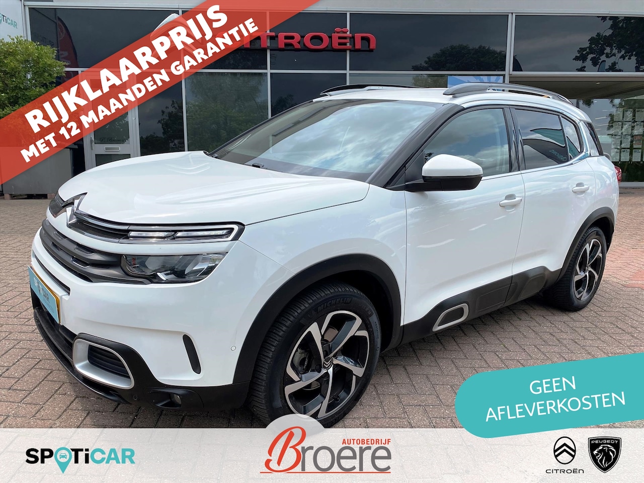 Citroën C5 Aircross - 1.6 turbo 180 EAT8 automaat Feel | trekhaak, camera, parkeersens. v&a, adaptive cruise, cl - AutoWereld.nl
