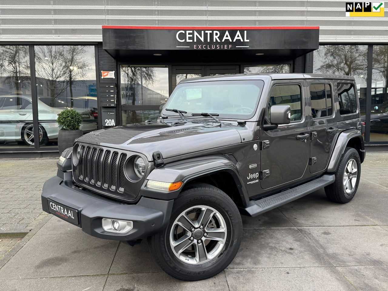 Jeep Wrangler - 2.2D Sahara|Alpine|Grijskenteken|Camera|Carplay|Leder|Keyless|Stoelverwarming|NL-Auto - AutoWereld.nl