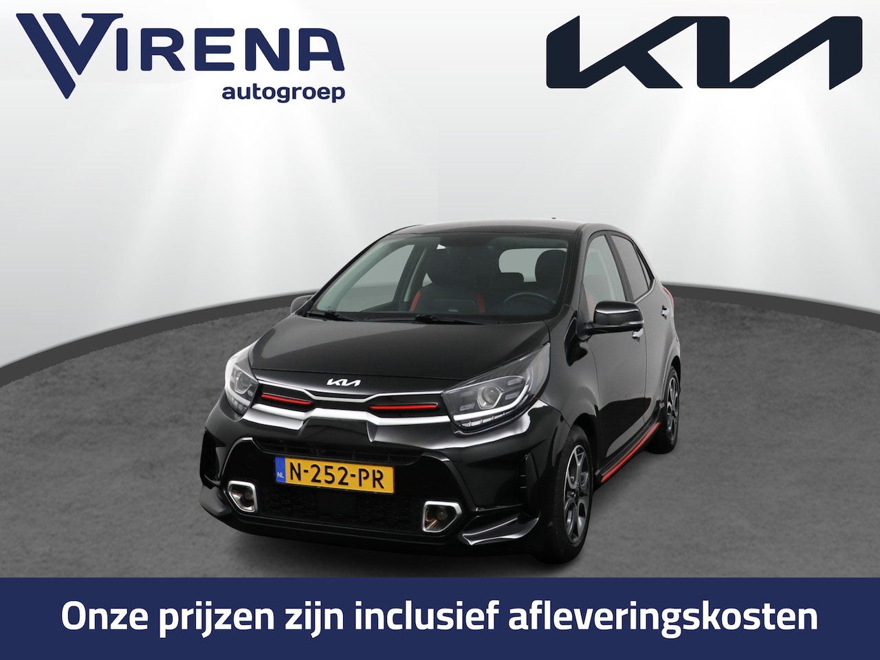 Kia Picanto - 1.0 DPi GT-Line - Cruise Control - Navigatie - Climate Control - Lichtmetalen Velgen - App - AutoWereld.nl