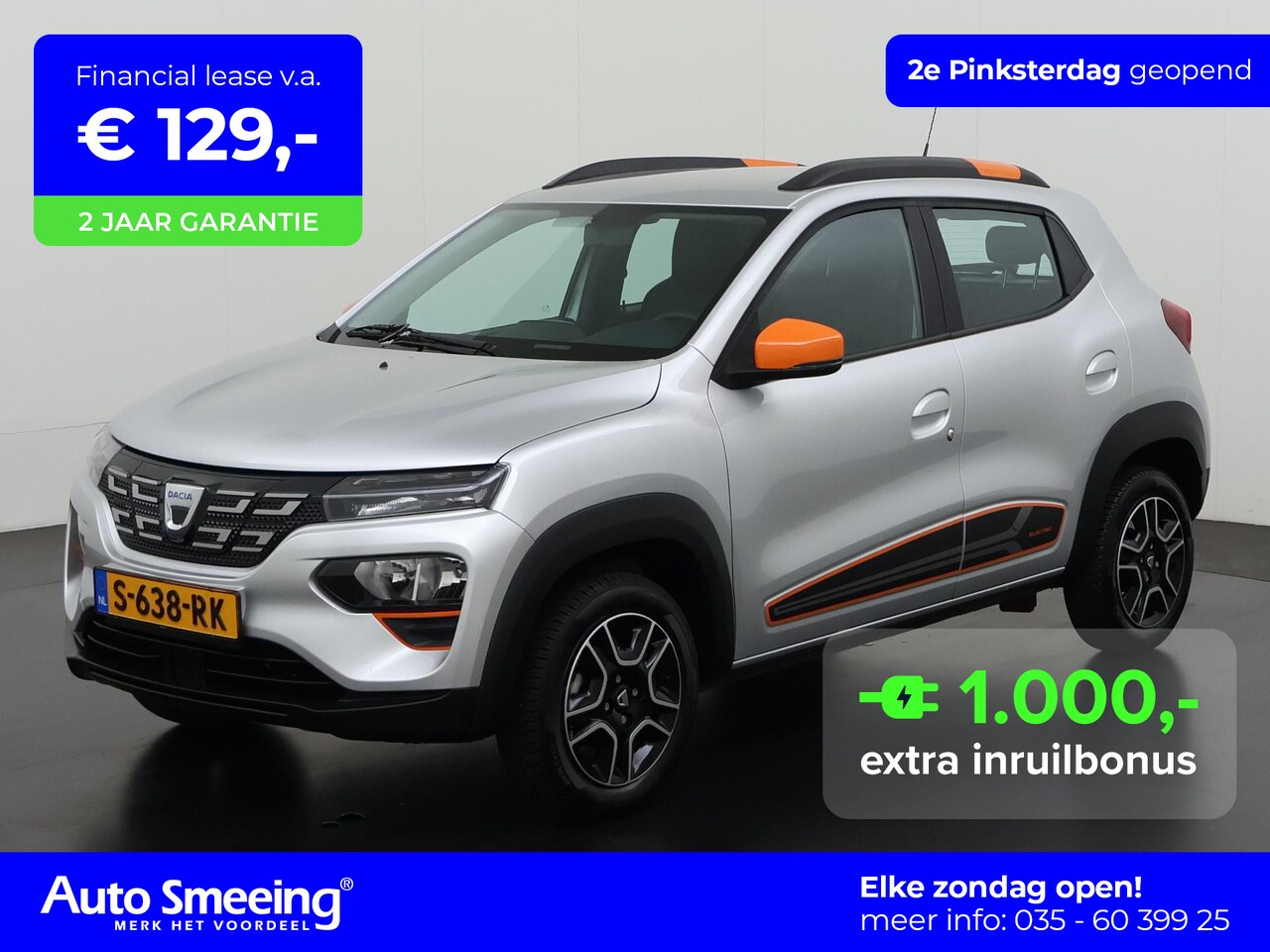 Dacia Spring - Comfort Plus (Orange Pack) 27 kWh | Camera | Navigatie | Carplay | Zondag Open! - AutoWereld.nl