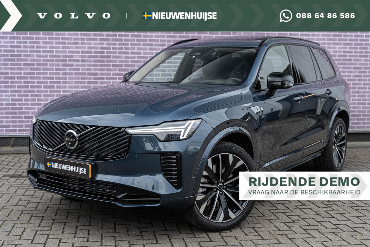 Volvo XC90 - T8 Plug-in hybrid AWD Ultra Dark | Luchtvering | Gelamineerde zijruiten | 360 camera | LED - AutoWereld.nl
