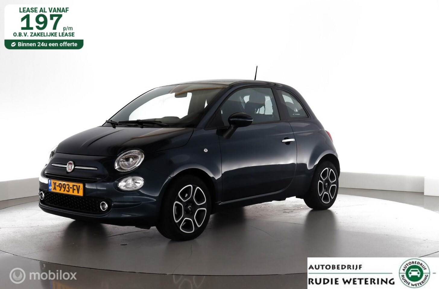 Fiat 500 - 1.0 Hybrid Club dab|applecarplay|ecc|cruise|tel. - AutoWereld.nl