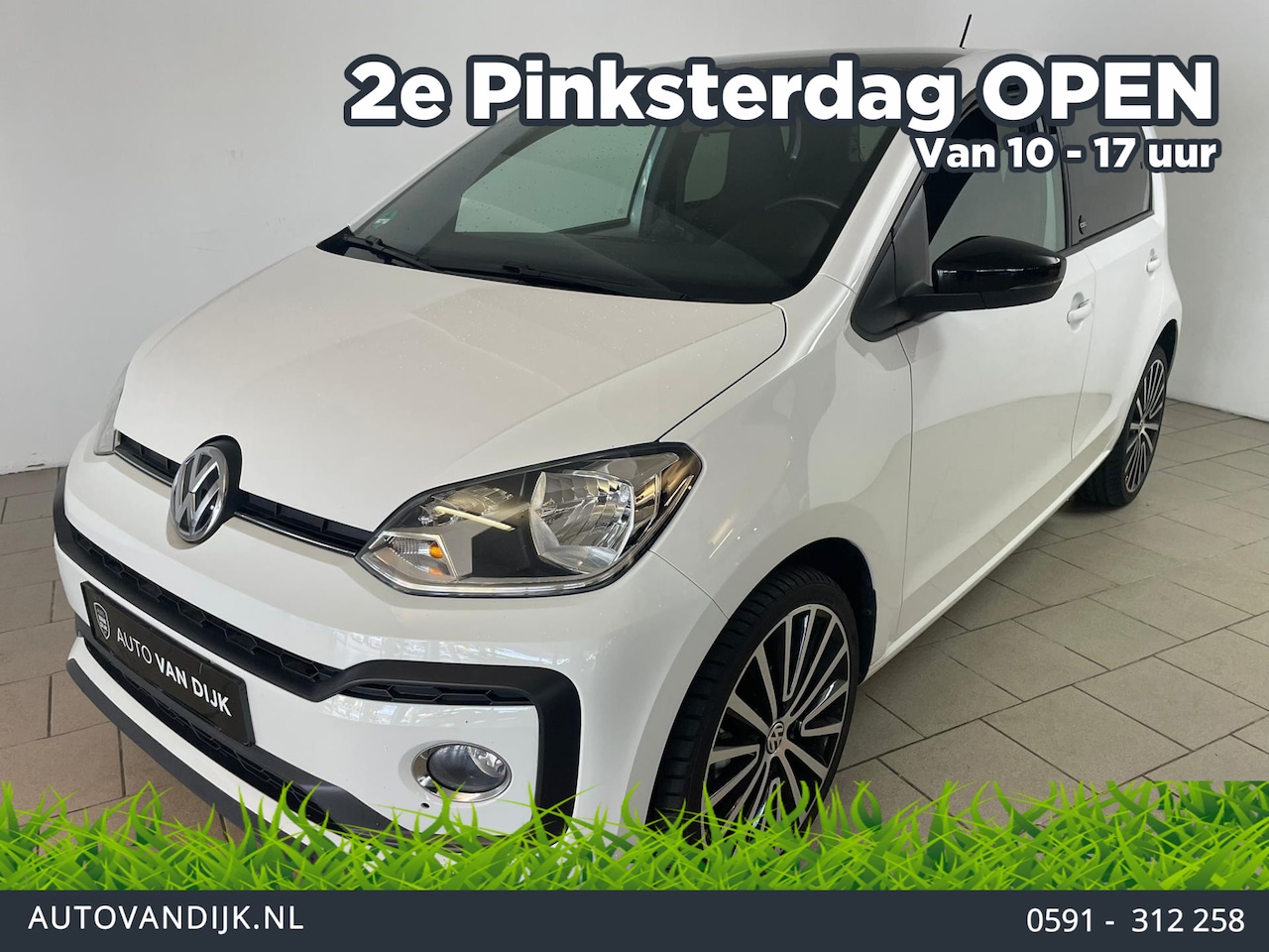 Volkswagen Up! - 1.0 TSI Sound Up! 90PK AIRCO CLIMA NAVI VIA APP STOELVERW MULTI STUUR POLYGON VELG PDC REG - AutoWereld.nl
