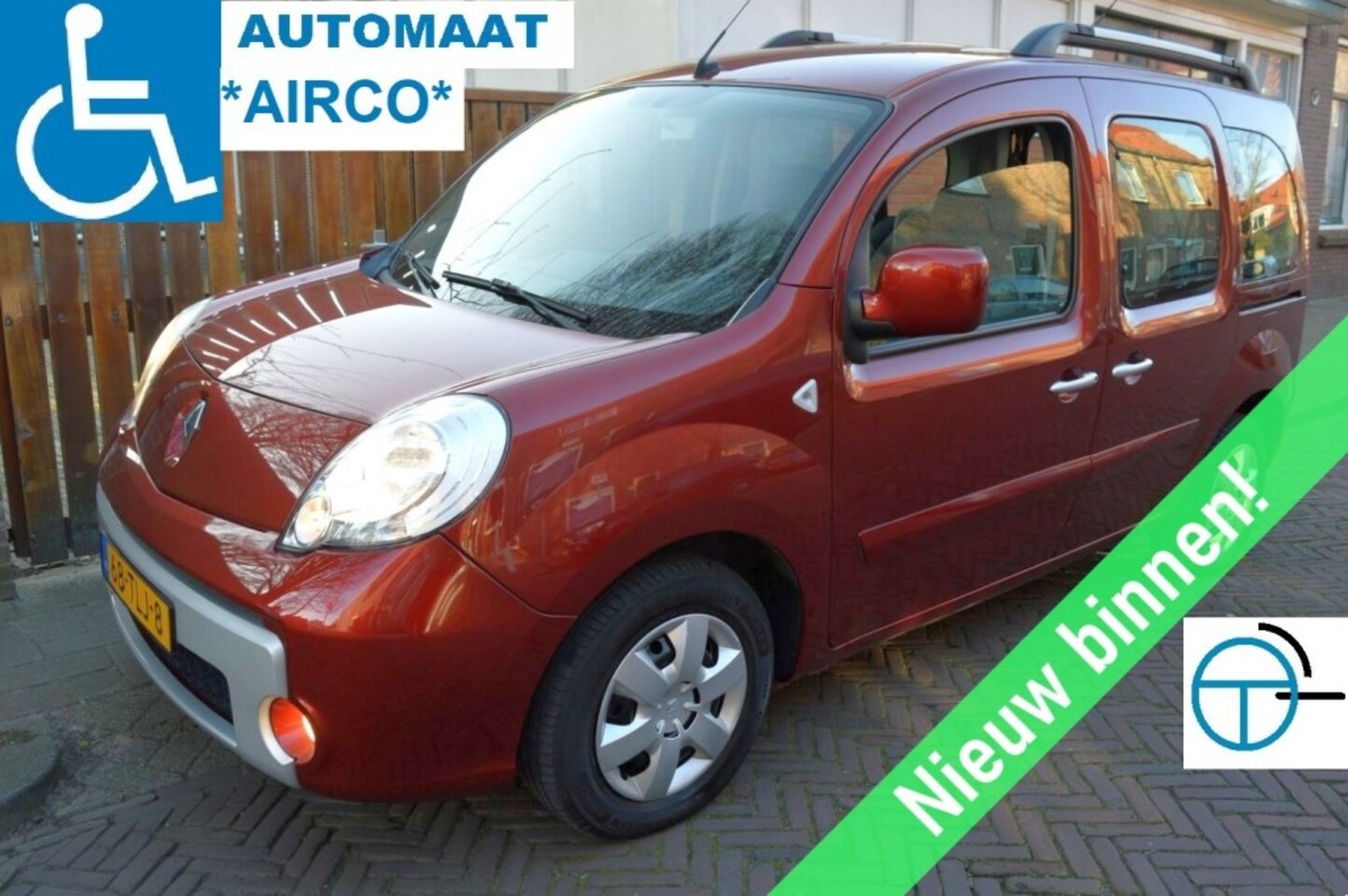 Renault Kangoo - 1.6-16v AUTOMAAT ROLSTOEL SCOOTMOBIEL AUTO AIRCO HANDBEDIENING - AutoWereld.nl