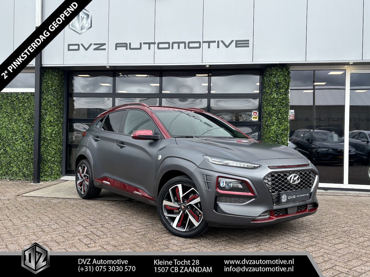 Hyundai Kona - 1.6 T-GDI 177PK Aut. Premium IRON MAN | Marvel | Leder | Carplay | Uniek - AutoWereld.nl
