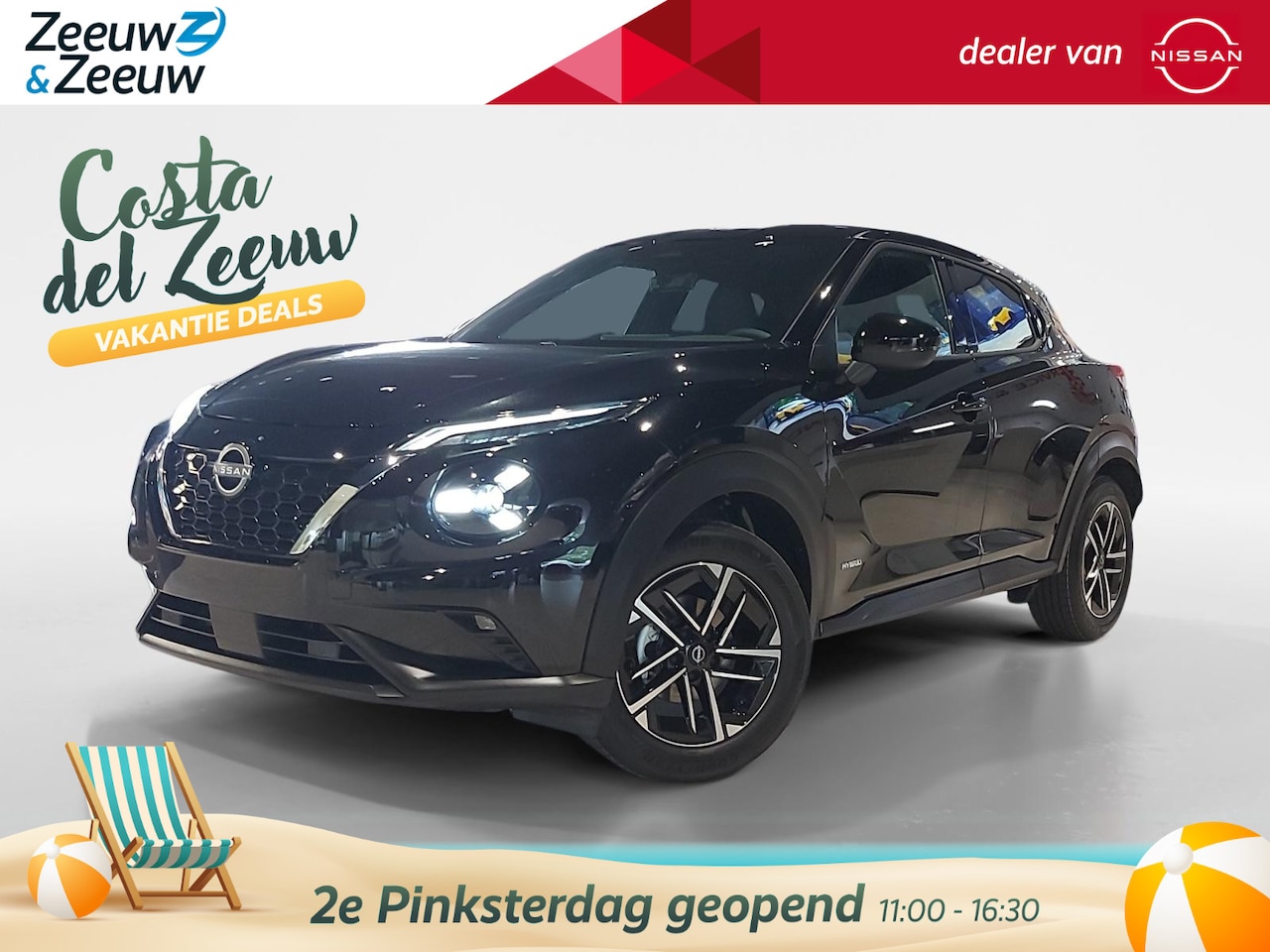 Nissan Juke - 1.6 Hybrid N-Connecta 143PK AUTOMAAT | € 7.000-- Korting! | Achteruitrijcamera | Parkeerse - AutoWereld.nl