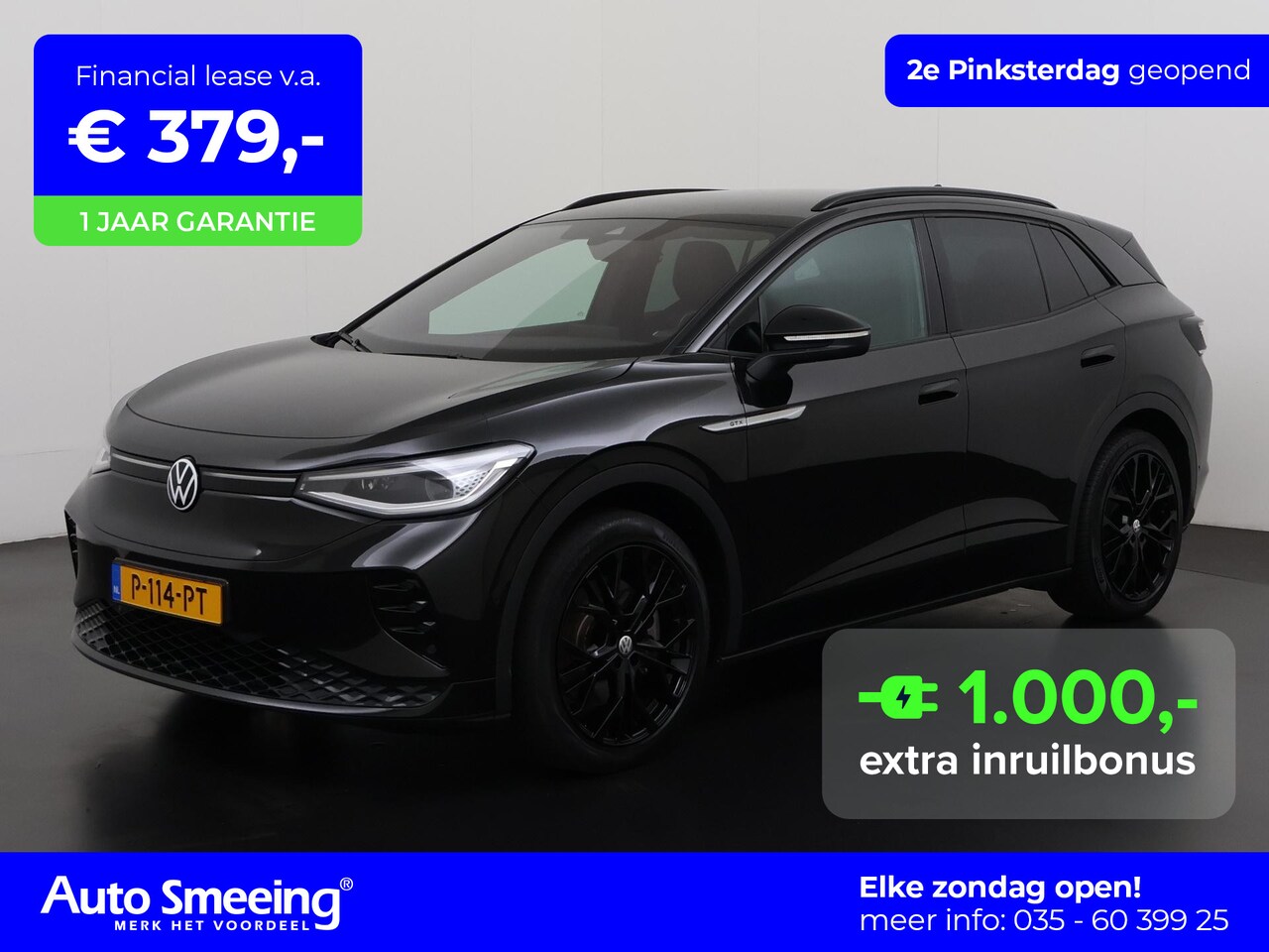 Volkswagen ID.4 - GTX 4Motion 77 kWh | Black Edition | Adaptief Demping | ACC | Camera | 21" | Zondag Open! - AutoWereld.nl