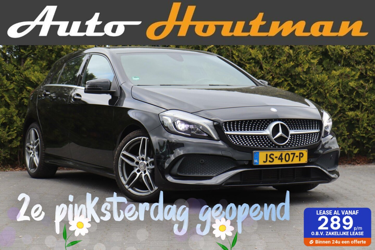 Mercedes-Benz A-klasse - 180 AMG Night Edition Plus Automaat|Leder|Airco|Cruise|Pdc|Iso-Fix|Xenon|Led|Nav - AutoWereld.nl