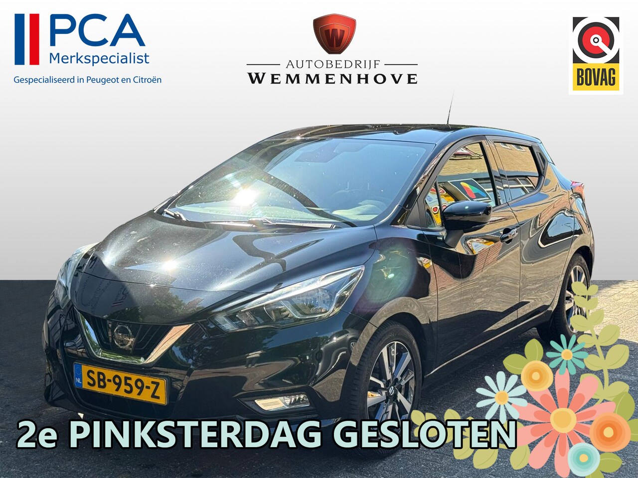 Nissan Micra - 0.9 IG-T N-Connecta Airco/Parkeersensoren/Cruise Control - AutoWereld.nl