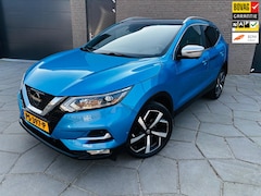 Nissan Qashqai - 1.2 Tekna +|AUTOM.| ZEER Complete SUV PANO-dak|Zwart leder LUXE verw. stoelen|19 Inch wiel