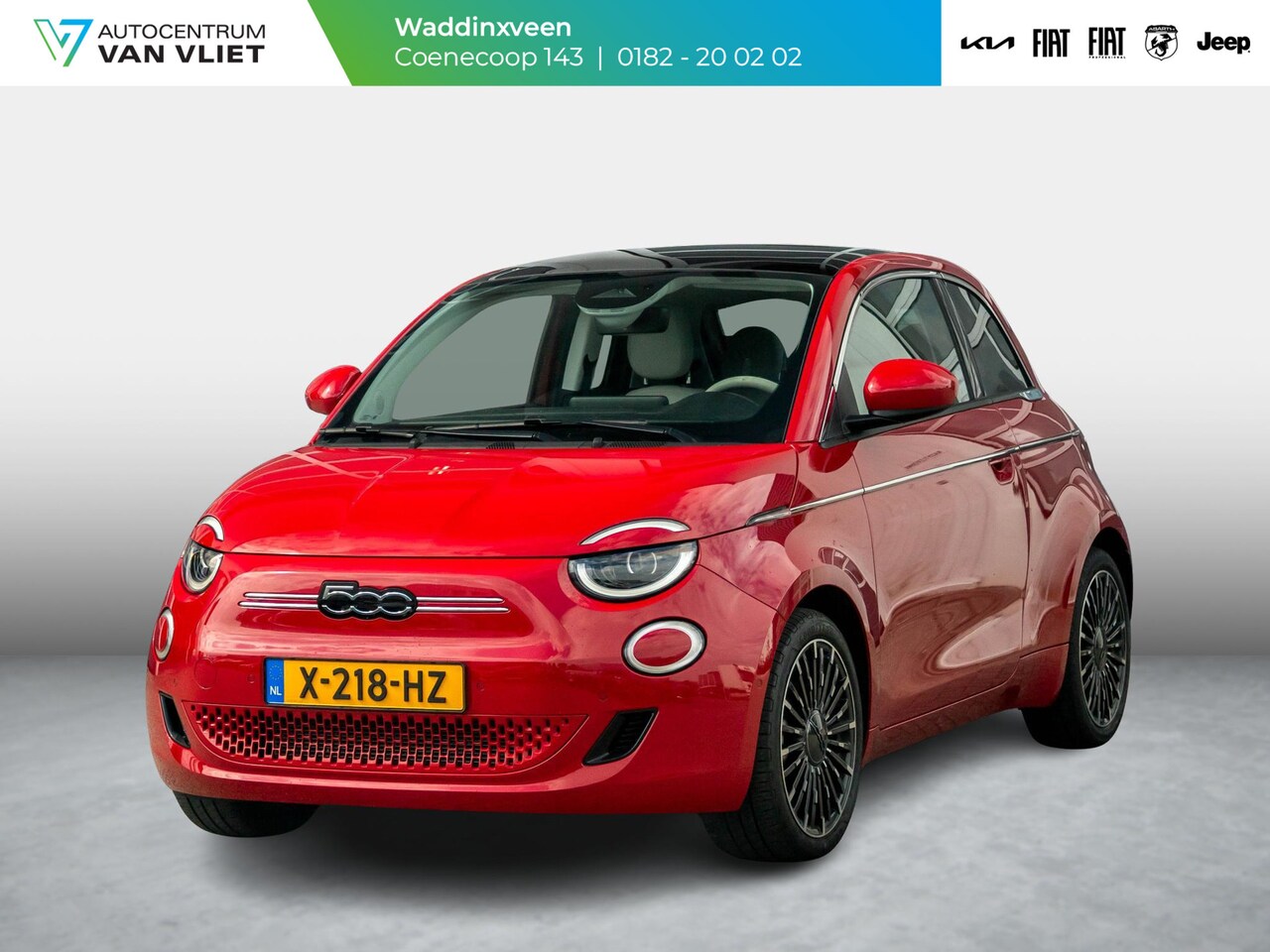 Fiat 500e - 3+1 La Prima 42 kWh | Clima | Cruise | Leder | 17" | Priv Glass | Winter Pack | JBL Sound - AutoWereld.nl
