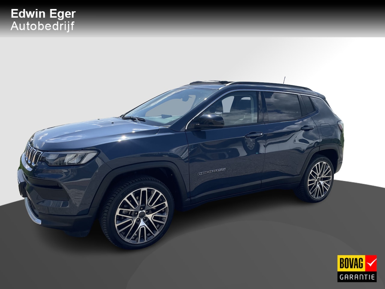 Jeep Compass - 4xe 190 Plug-in Hybrid Panoramadak, Stoelverwarming, leder, stuurverwarming - AutoWereld.nl