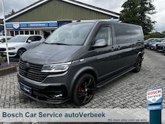 Volkswagen Transporter - Bulli L2H1 2.0TDi 200pk DSG DC | Black Edition | Leer/alcantara | Dubbele cabine | 2x Schu