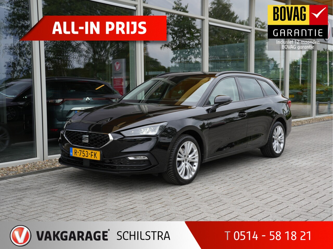 Seat Leon Sportstourer - 1.0 TSI Style Business Intense | Navigatie | DAB | Climate Control | Android/Apple Carplay - AutoWereld.nl