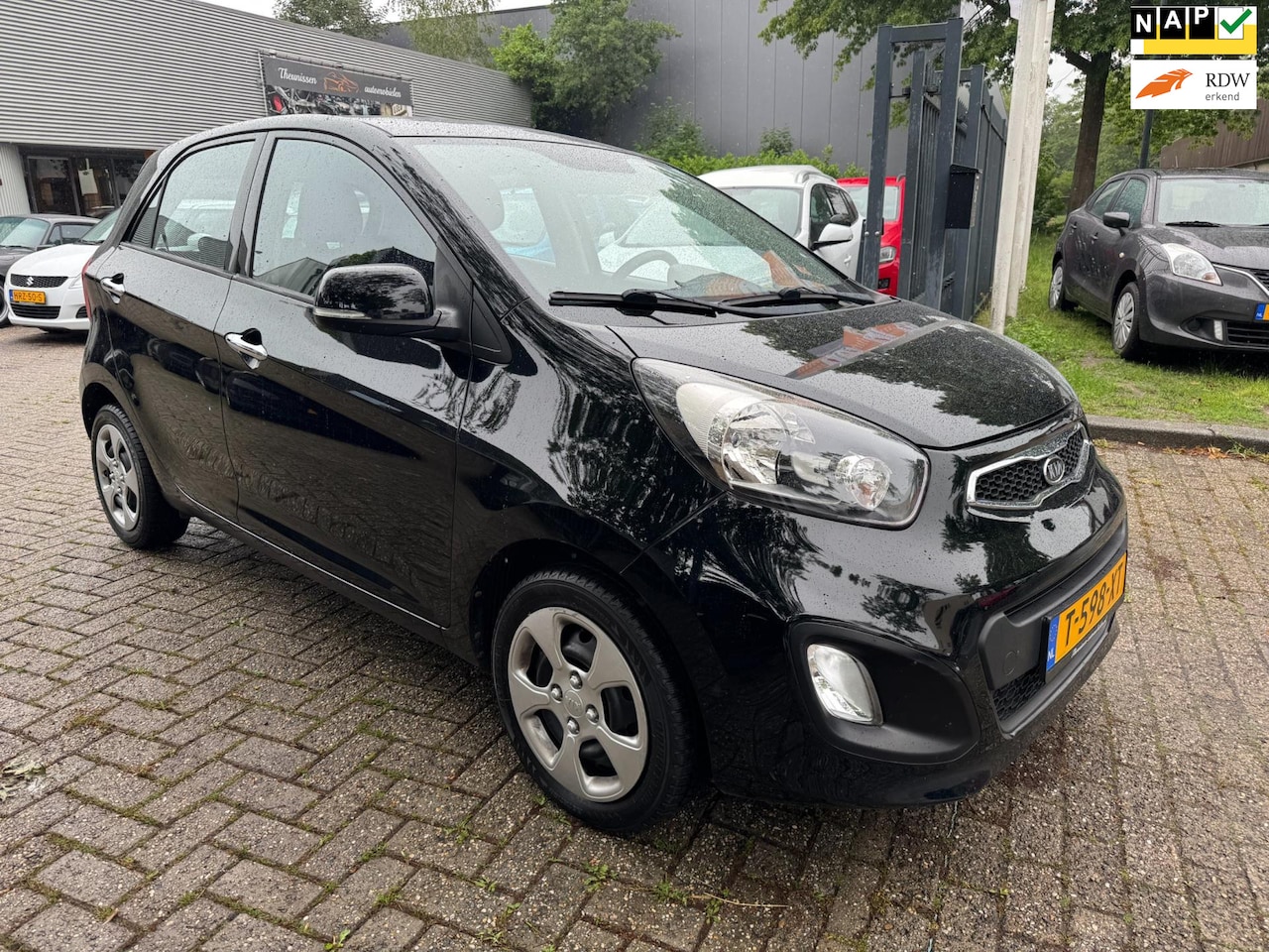 Kia Picanto - 1.0 CVVT ISG Comfort Pack 5 deurs, airco, elec pakket, multi-stuur, nwe apk, zeer fraaie m - AutoWereld.nl