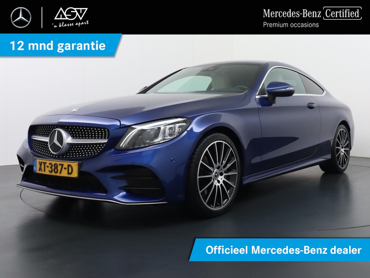 Mercedes-Benz C-klasse Coupé - 200 AMG Premium Pack | Burmester Surround System | 19” Multispaaks AMG Velgen | Sfeerverli - AutoWereld.nl