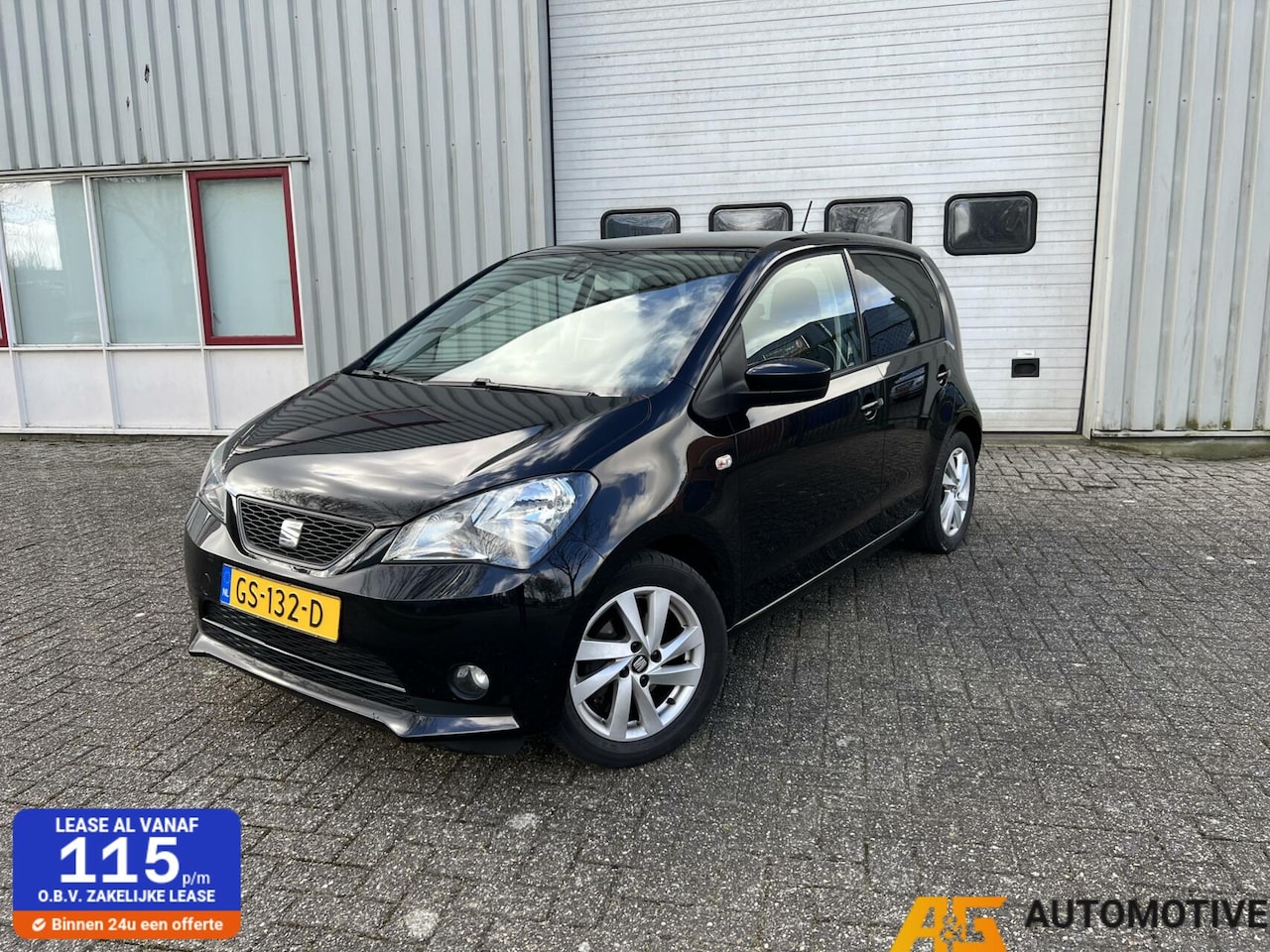 Seat Mii - 1.0 Style Sport 2015 Zwart| 5DRS | Airco | Cruise | PDC | Lage kmstand - AutoWereld.nl