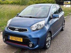 Kia Picanto - 1.2 CVVT SportsLine 5-Drs ECC Leder/Stof Audio/CD LMV 15" LED Keyless Cruisecontrol PDC Tr