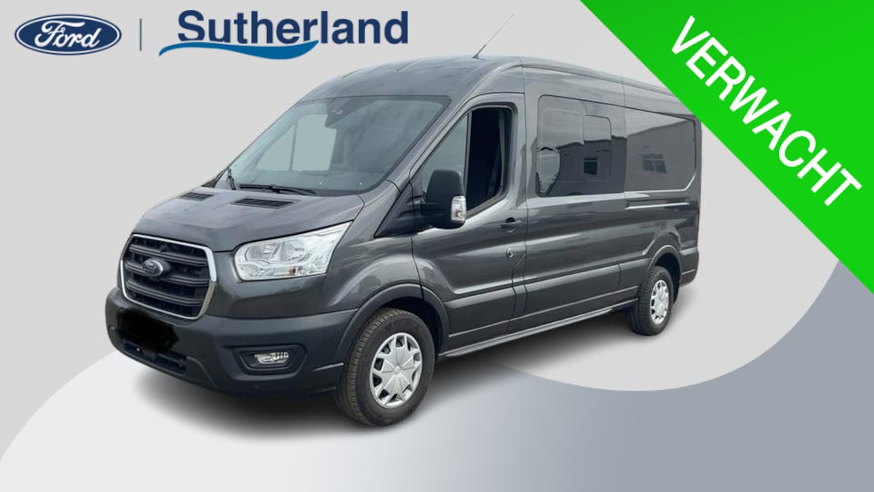 Ford Transit - 350 2.0 TDCI L3H2 DC Trend 6-zits | 170pk |  Dubbele Cabine  | Navigatie | Camera | Trekha - AutoWereld.nl