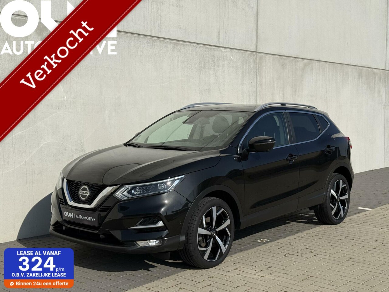 Nissan Qashqai - 1.3DIG-T Tekna - autom - pano - 360cam -leer - AutoWereld.nl