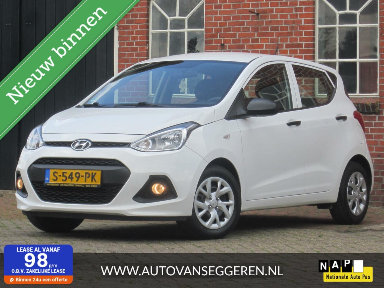 Hyundai i10 - 1.0i i-Motion 5drs/airco/1eign./garantie - AutoWereld.nl