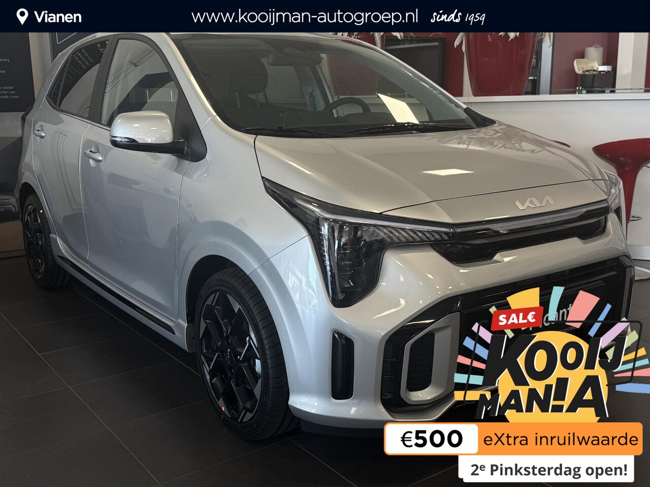 Kia Picanto - GT-line , Schuif en Kanteldak, Keyless Entry, (Vegan) Leren Bekleding), Stoel en Stuurverw - AutoWereld.nl