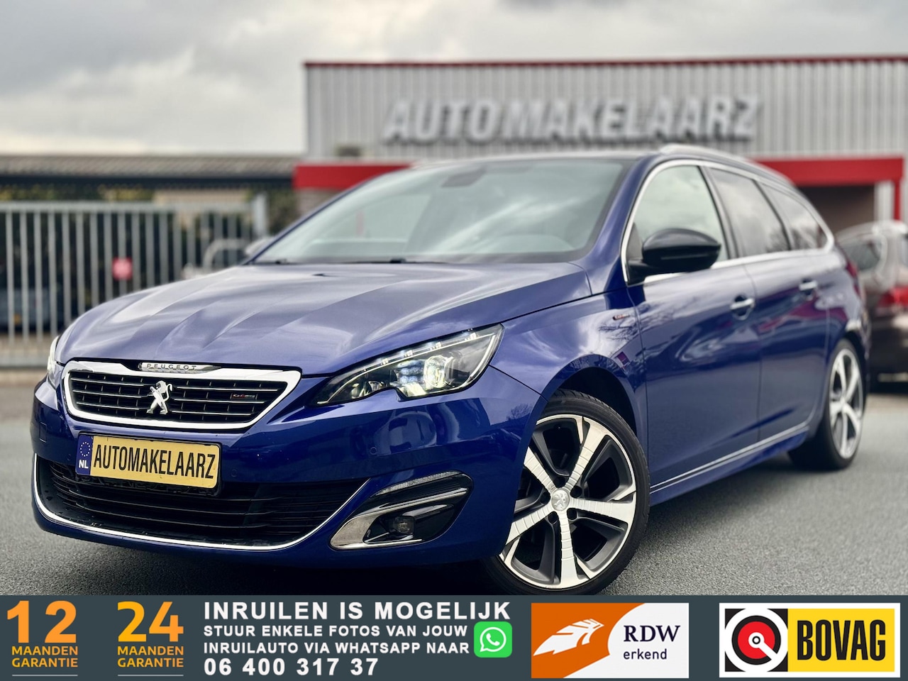 Peugeot 308 - 1.2 PureTech Blue Lease GT-line PANO NAVI LEDER - AutoWereld.nl