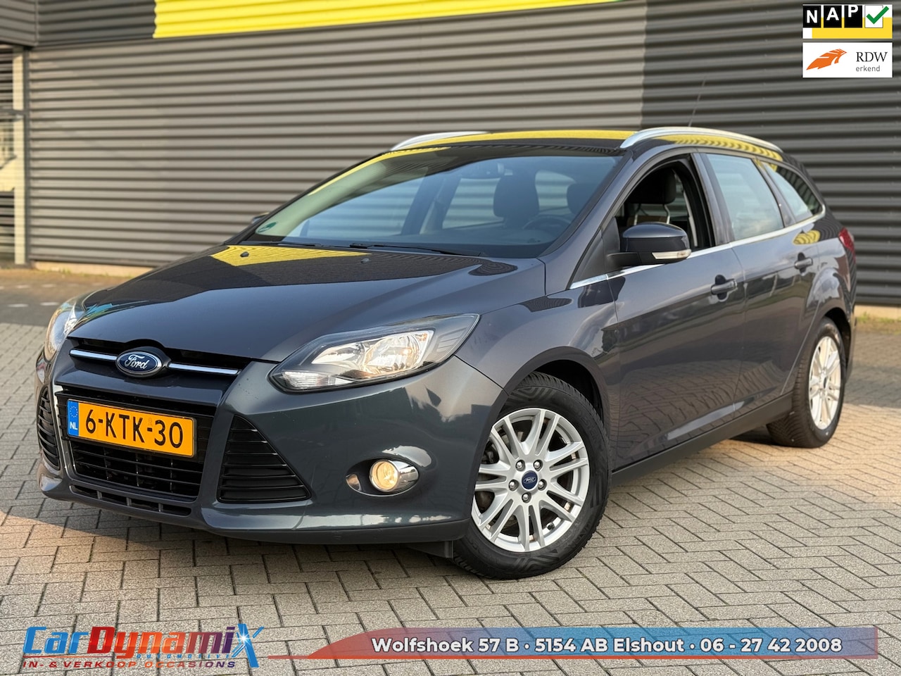 Ford Focus Wagon - 1.0 EcoBoost Titanium // Airco // LMV // Navi // Nieuwe APK // Rijd Schakelt Super! - AutoWereld.nl