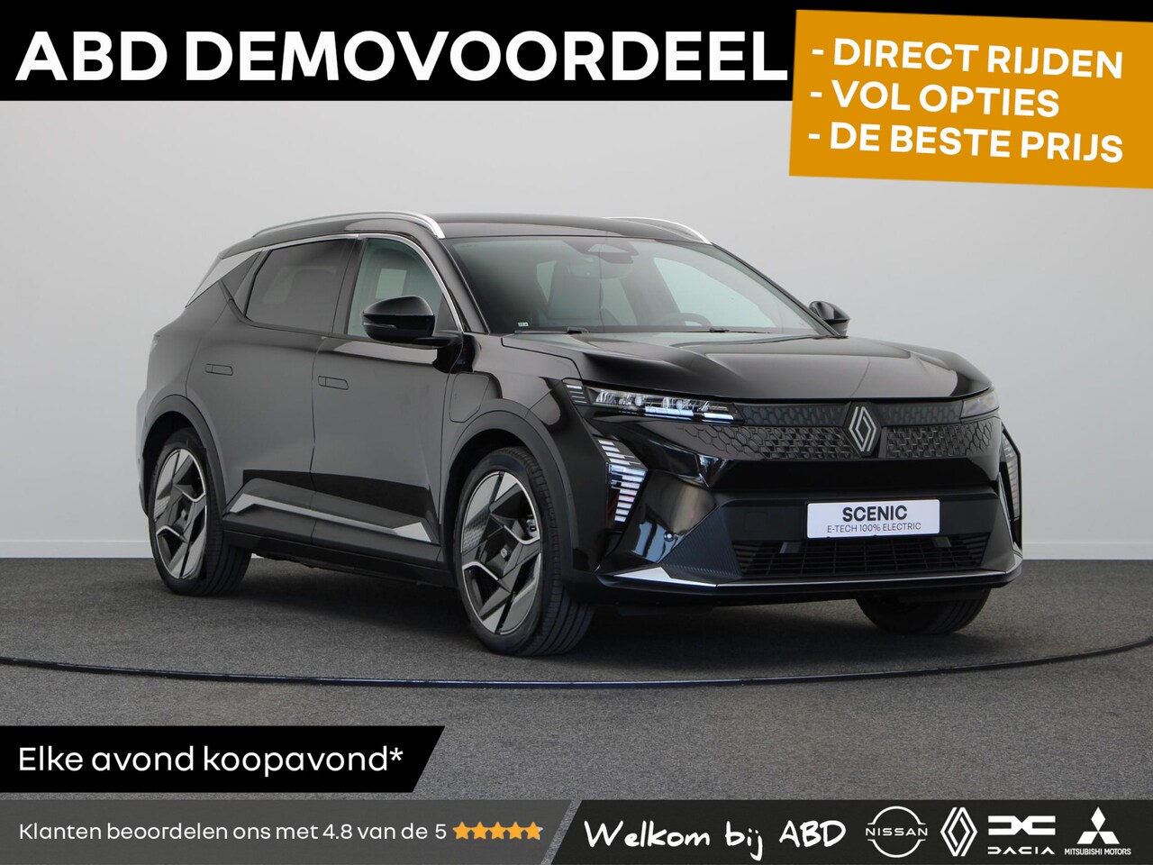 Renault Scenic E-Tech - EV87 long range iconic 220pk | Lederen bekleding | 360 graden camera | Stoel- en stuurwiel - AutoWereld.nl