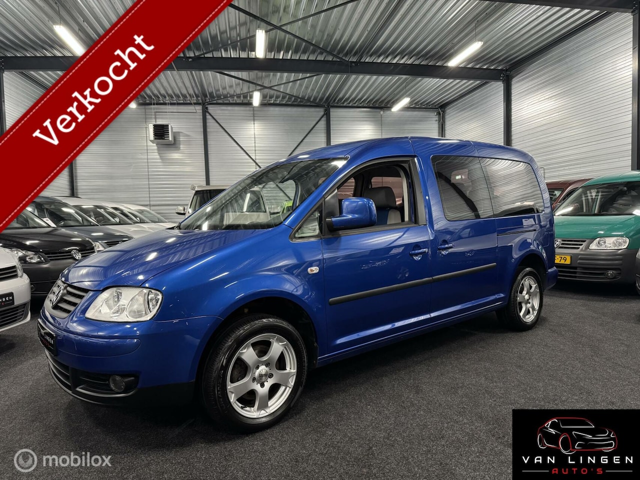 Volkswagen Caddy Maxi - 1.6 Airco|Trekhaak|Camera|Stoelver|Apk - AutoWereld.nl